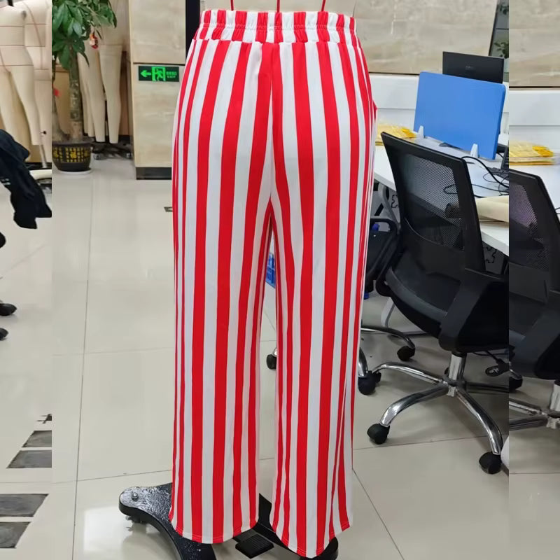 Cardi Red Rhythm Wide‑Leg Pants