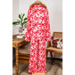 Caris 2 Pcs Bow Print Shirt Style Long Sleeve Pajama Set