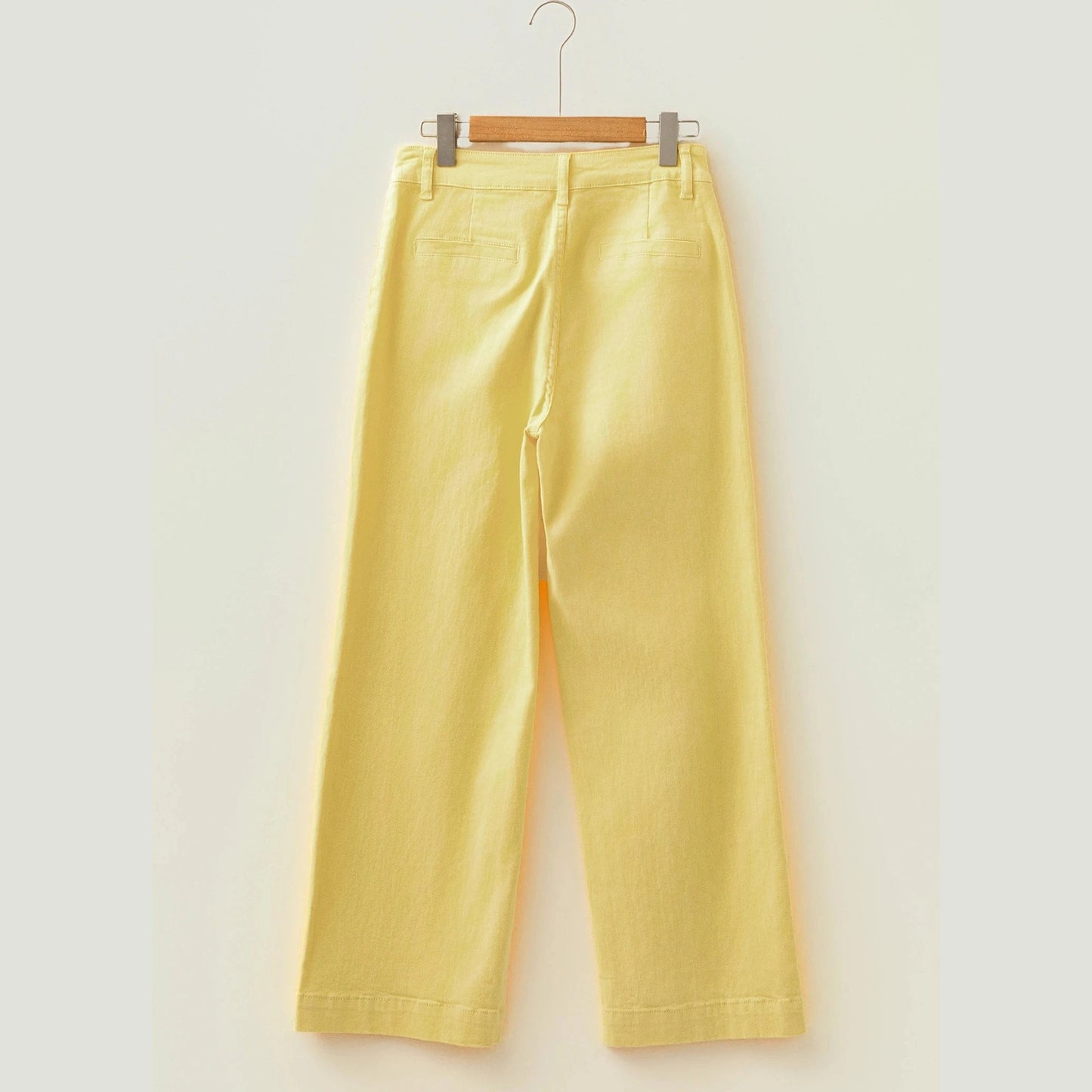 Carlyle Yellow Scalloped Patch Pocket Shift Jeans