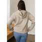 SALE!!!  Carlyn Contrast Bow Embroidered Zip Up Jacket Hoodie