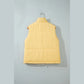 Cass Reversible Double Wear Contrast Color Stand Neck Zip Pocket Quilted Vest