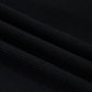 Cassian Black Textured Knit Denim Color Block Patchwork Collar Button Down Shirt