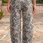 Cassia Camouflage Shift Ankle Length Jeans