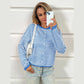 Cassy Blue Striped Button Up Cardigan