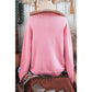 REDUCED!!!  Kathleen Pink Knitted Floral Pattern Button Up Cardigan  REDUCED!!!