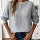 Cathy Grey Loose Fitting Drop Shoulder Sweater