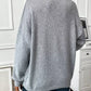Cathy Grey Loose Fitting Drop Shoulder Sweater