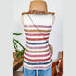Caylee Red Stripe Rainbow Round Neck Tank Top