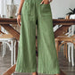 Ceclia Green Crinkle Comfort Trousers
