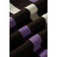 Channa Brown Stripe Embroidered Detail Drop Shoulder Pullover Sweater