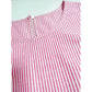 Chelsea Pink Stripe Ruffle Hem Dress