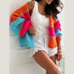 Cher Color Block Knitted Cardigan