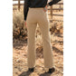 Cierra Parchment High Waist Full Length Regular Fit Pants