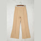 Cierra Parchment High Waist Full Length Regular Fit Pants