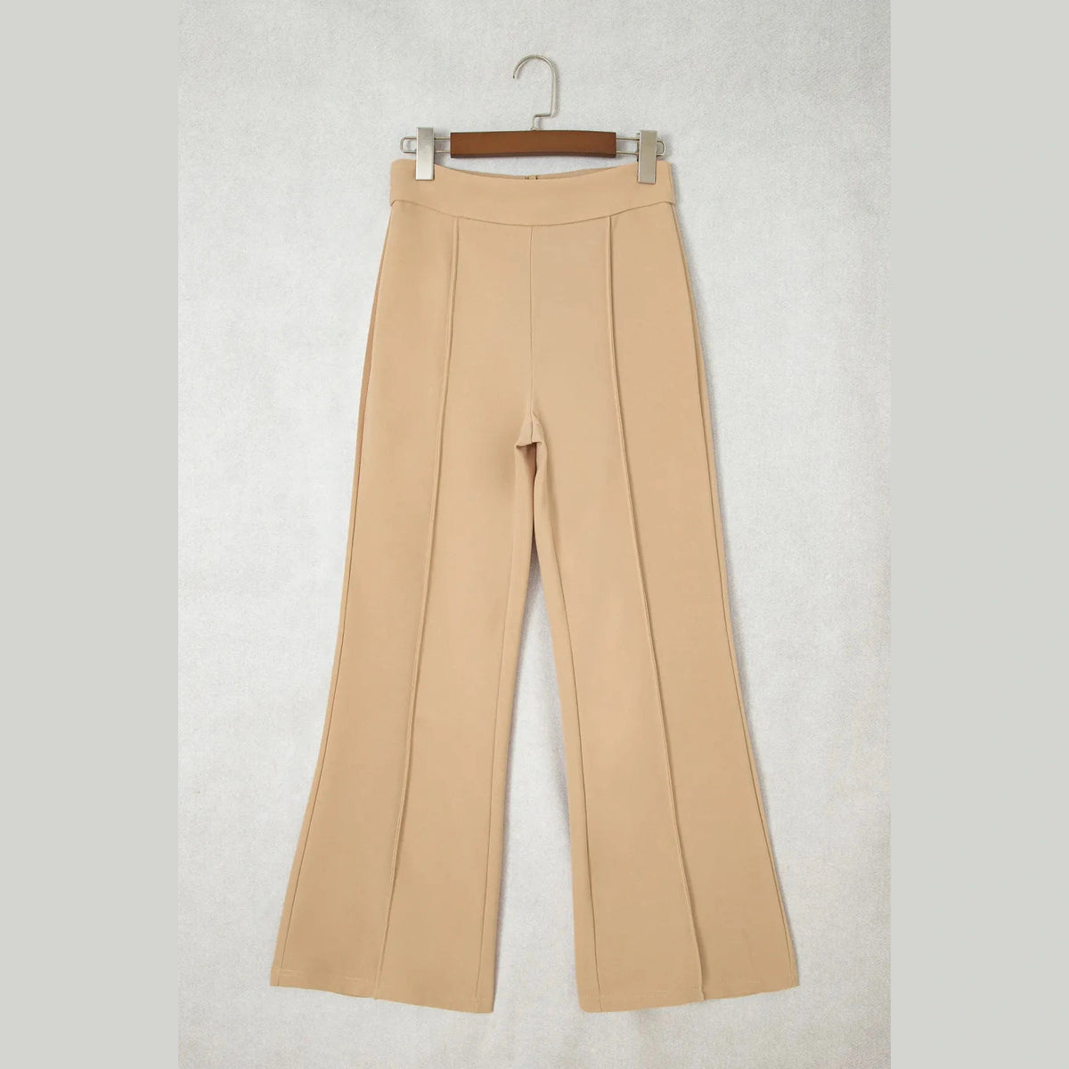 Cierra Parchment High Waist Full Length Regular Fit Pants