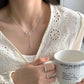Silver Circle Tassel Necklace