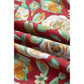 Clarita Red Floral Print Half Sleeve Short Shift Dress