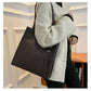 PU Leather Structured Tote Handbag with Metal Ring Detail - 4 Colors