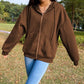 Kipton Coffee Lightweight Zip Up Hoodie
