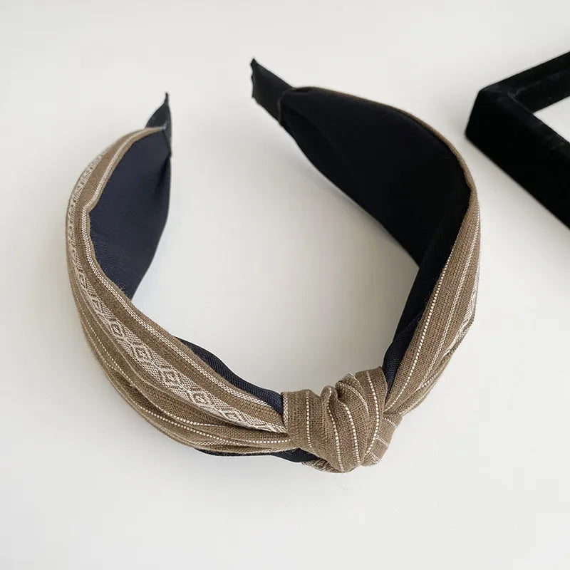 Textured Pattern Knot Headbands - 3 Colors