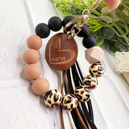 Mama Beaded Keychain/Bag Charm - 4 Colors