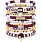 Football Bracelet Stack - 5 Colors