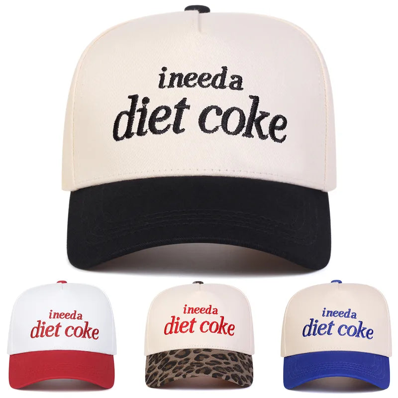 I Need a Diet Coke Embroidered Baseball Cap - 4 Colors