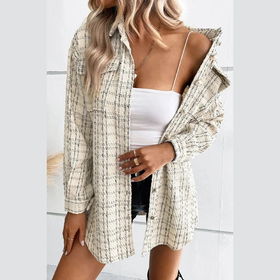 Coralyn Houndstooth Belted Jacket