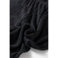Corah Black Ribbed Drawstring Active Jogger Pants