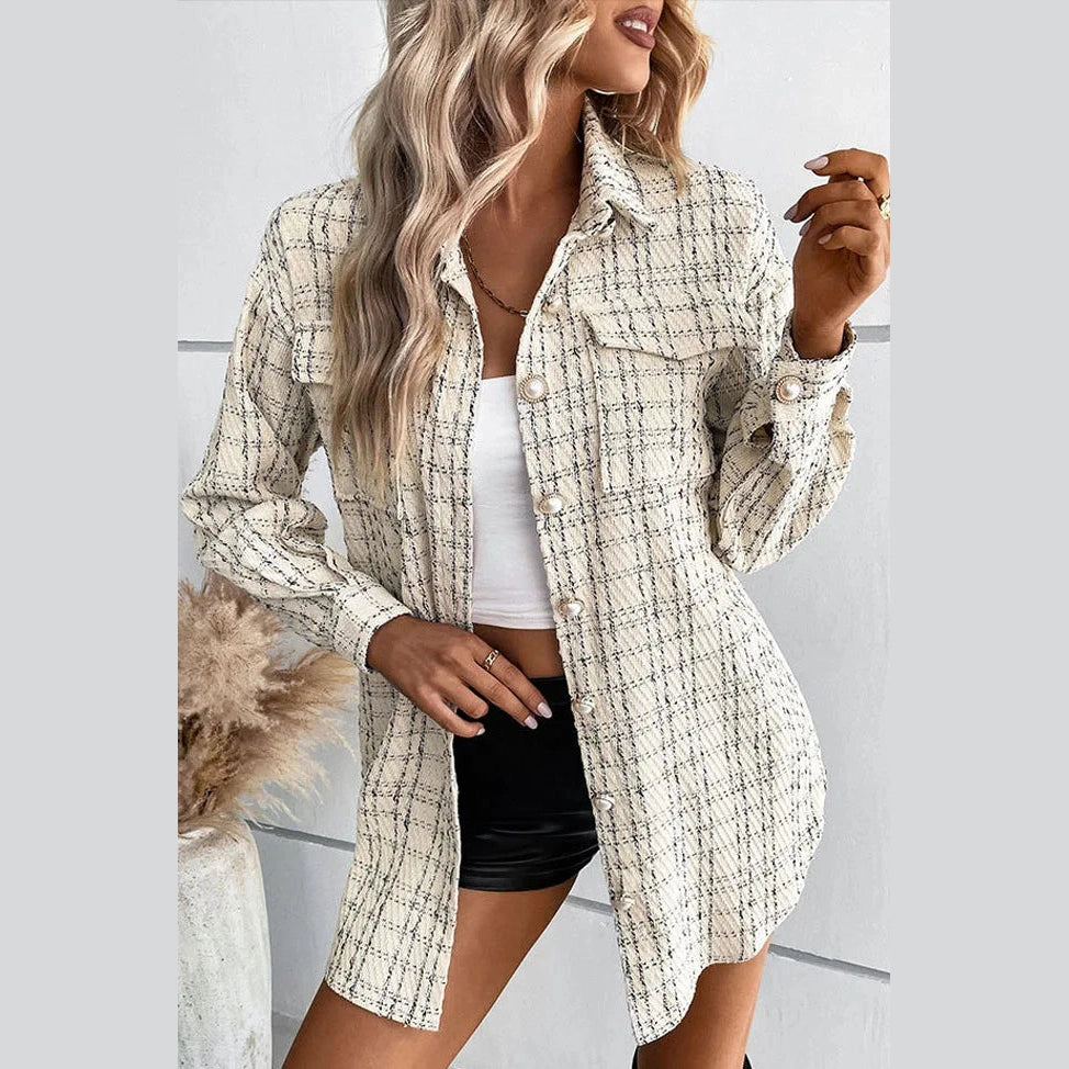 Coralyn Houndstooth Belted Jacket