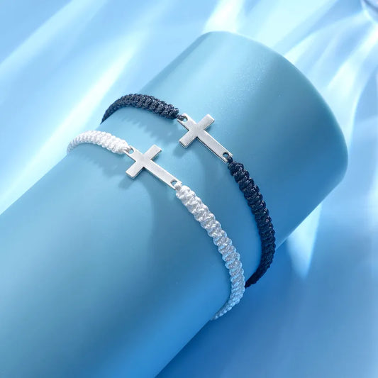 Cross Rope Bracelet Set