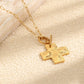 Golden Cross Toggle Necklace