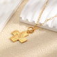 Golden Cross Toggle Necklace