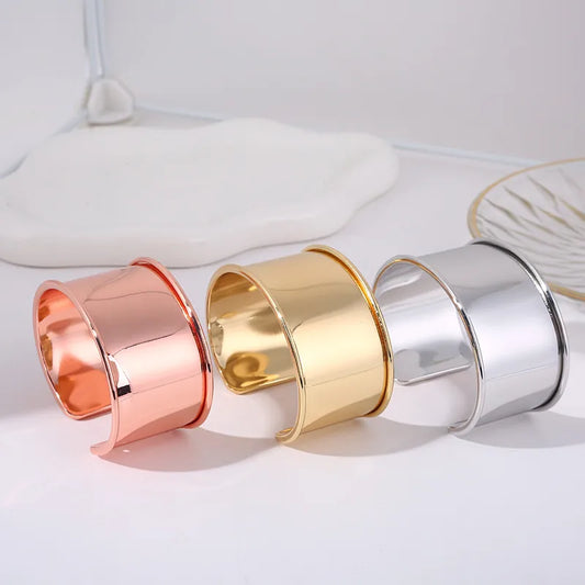 Wide Cuff Bangle Bracelet - 3 Colors