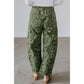 Daney Green Paisley Print Harem Denim Pants