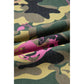 Darlo Abstract Camouflage Print Contrast Leopard Patchwork Straight Leg Jeans