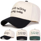 I'm Only Talking to My Dog Today Embordered Baseball Cap - 2 Colors