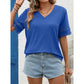 Dorcille Bright Blue Cutout‑Sleeve Tee