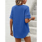 Dorcille Bright Blue Cutout‑Sleeve Tee