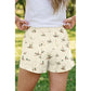 Wild Duck Mallard Printed Drawstring Denim Shorts