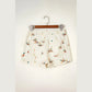 Wild Duck Mallard Printed Drawstring Denim Shorts