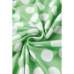 Lexia Green Polka Dot Contrast Trim Round Neck Loose Tank Top