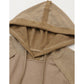 Emery Khaki Waffled Expose Seam Drawstring Hoodie