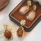 Irregular Resin Drop Earrings - 2 Colors