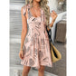 Eliza Pink Tie Shoulder Overalls with Pockets