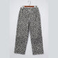 Elsa Black Leopard Print Barrel Jeans