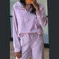Emma Jane Orchid Bouquet Half Zip Thumbhole Sleeve Hoodie Active Pants 2pcs Outfit