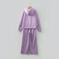 Emma Jane Orchid Bouquet Half Zip Thumbhole Sleeve Hoodie Active Pants 2pcs Outfit