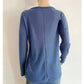 Estee Blue Waffle Knit Oversized Top