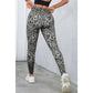 Eunice Grey Classic Leopard Print Active Leggings